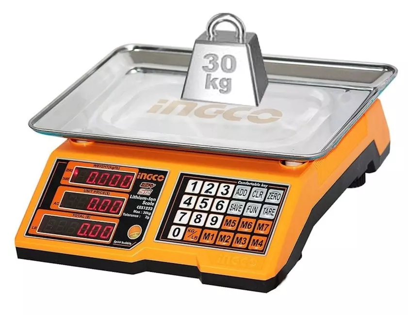 INGCO Akkumulyatorlu tərəzi, çəki 33kq-lıq, CES1223