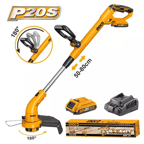 INGCO Akkumulyatorlu əl tip otbiçən, CGTLI20301