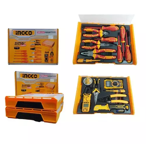 INGCO Elektrikçi alət dəsti, 16 parça (2 çanta)