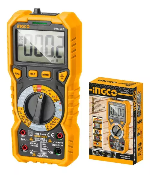 INGCO Digital multimetr 600mV-1000V,  DM7502