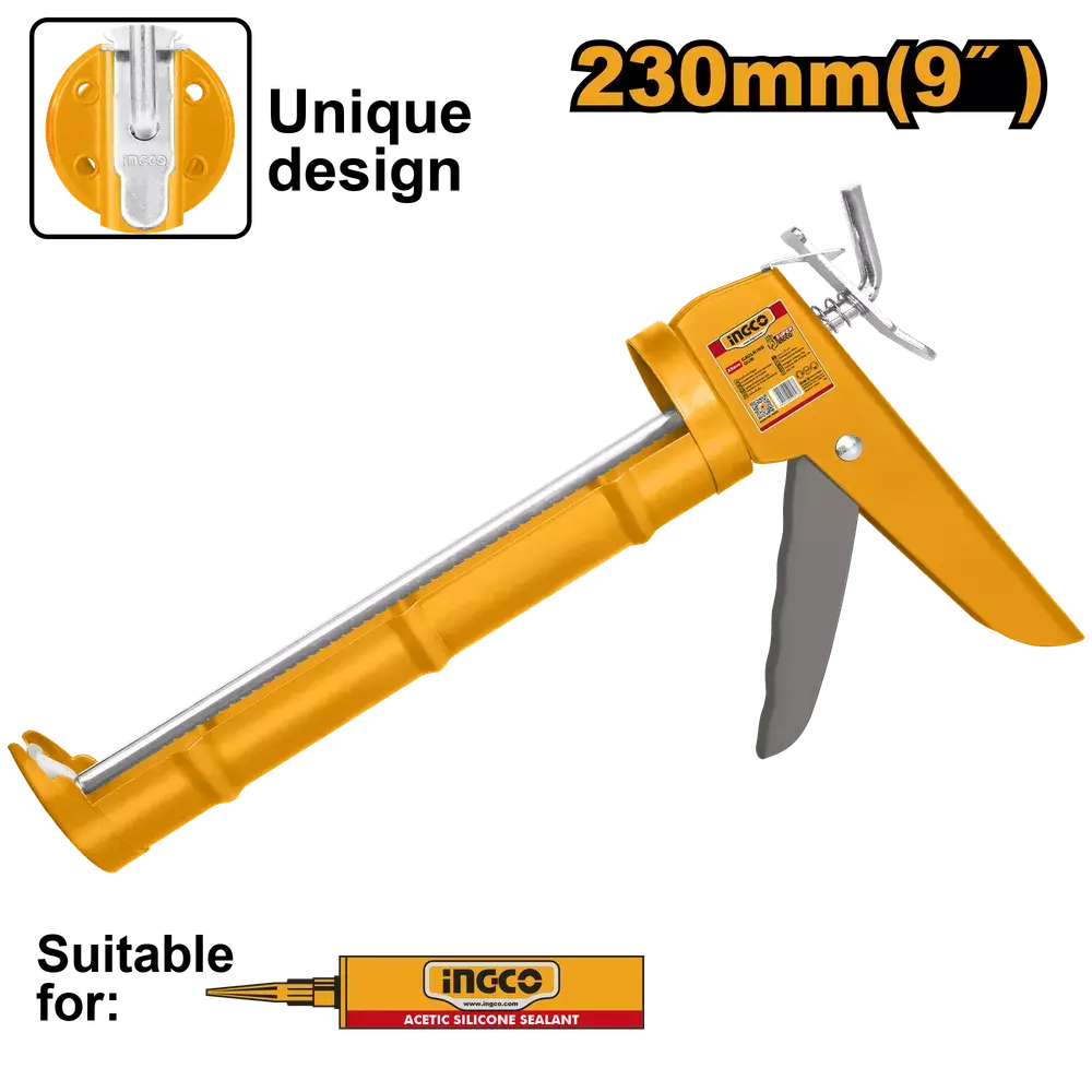 INGCO Hermetik Silikon Tapançası, 9", Ø51mm, HCG1809