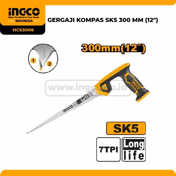 INGCO Kompas Mişar SK5, 300mm (12"), HCS3006