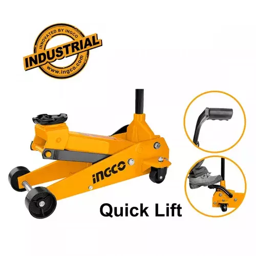 INGCO Hidravlik Döşəmə Domkratı Sürətli Qaldırıcı, 3 Ton, HFJ303