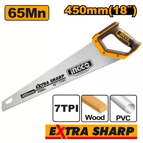 INGCO Əl Mişarı 65Mn, 18" / 450mm, HHAS15450