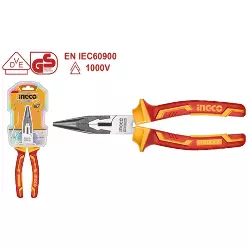 INGCO Uzunburun Kəlbətin İzolyasiyalı 1000V Cr-V, 8" / 200 mm, HILNP28208